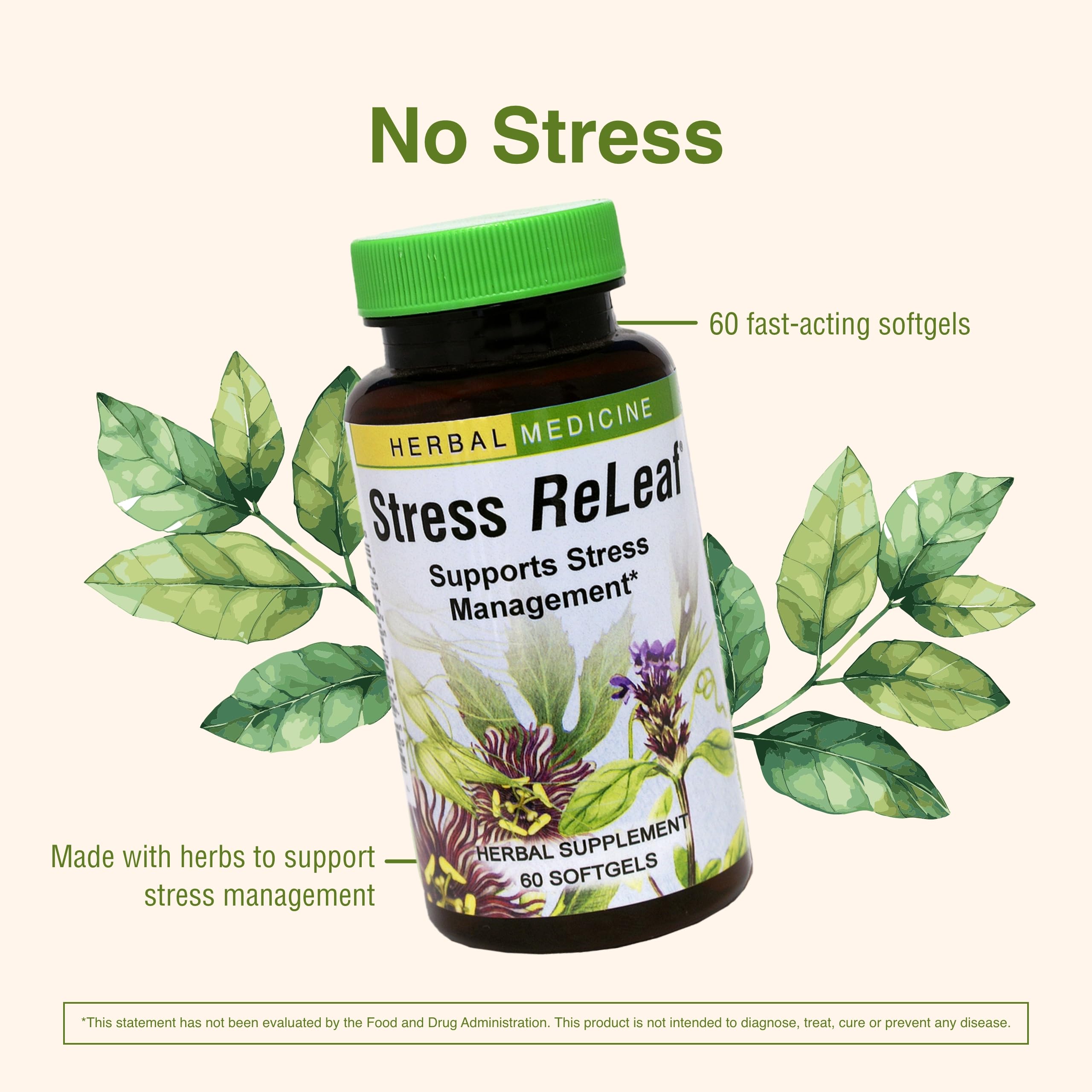 Embalaje interior que protege la pureza de Stress ReLeaf.