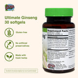 Herbs Etc. Ultimate Ginseng etiqueta de ingredientes, confianza en una fórmula de hierbas.
