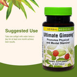 Herbs Etc. Ultimate Ginseng perfil de ingredientes de alta calidad.