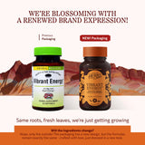 Herbs Etc. Vibrant Energy Softgels: etiqueta que resalta la fórmula para energía diaria.