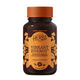 Herbs Etc. Vibrant Energy Softgels: frasco para impulso de energía natural.