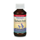 Jarabe Eldertussin de Herbs for Kids, jarabe de saúco con sabor cereza, botella plástica