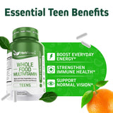 Herbtonics cápsulas adolescentes: consumo sencillo y vegano.