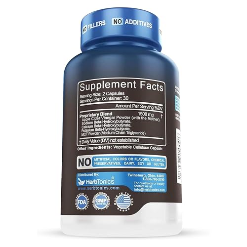 Cápsulas Keto BHB de Herbtonics, fáciles de tomar cada día para energía estable.