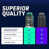 Herbtonics: uso diario para combinar apoyo prostático y salud capilar.