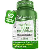 Herbtonics vitaminas adolescentes frasco: apoyo diario para crecimiento y energía.