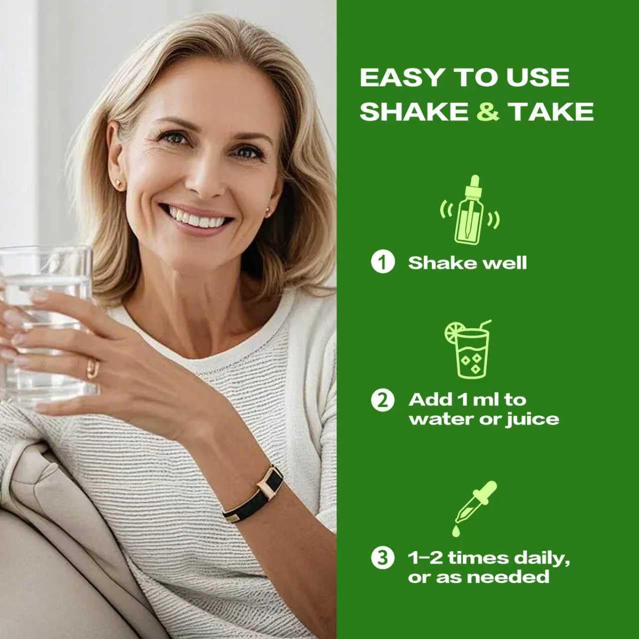 Se mezcla en agua para absorción rápida de HerbWHOLESOME.