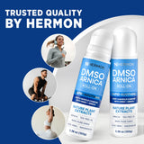 Uso diario en hombros y espalda con Hermon DMSO Arnica para confort
