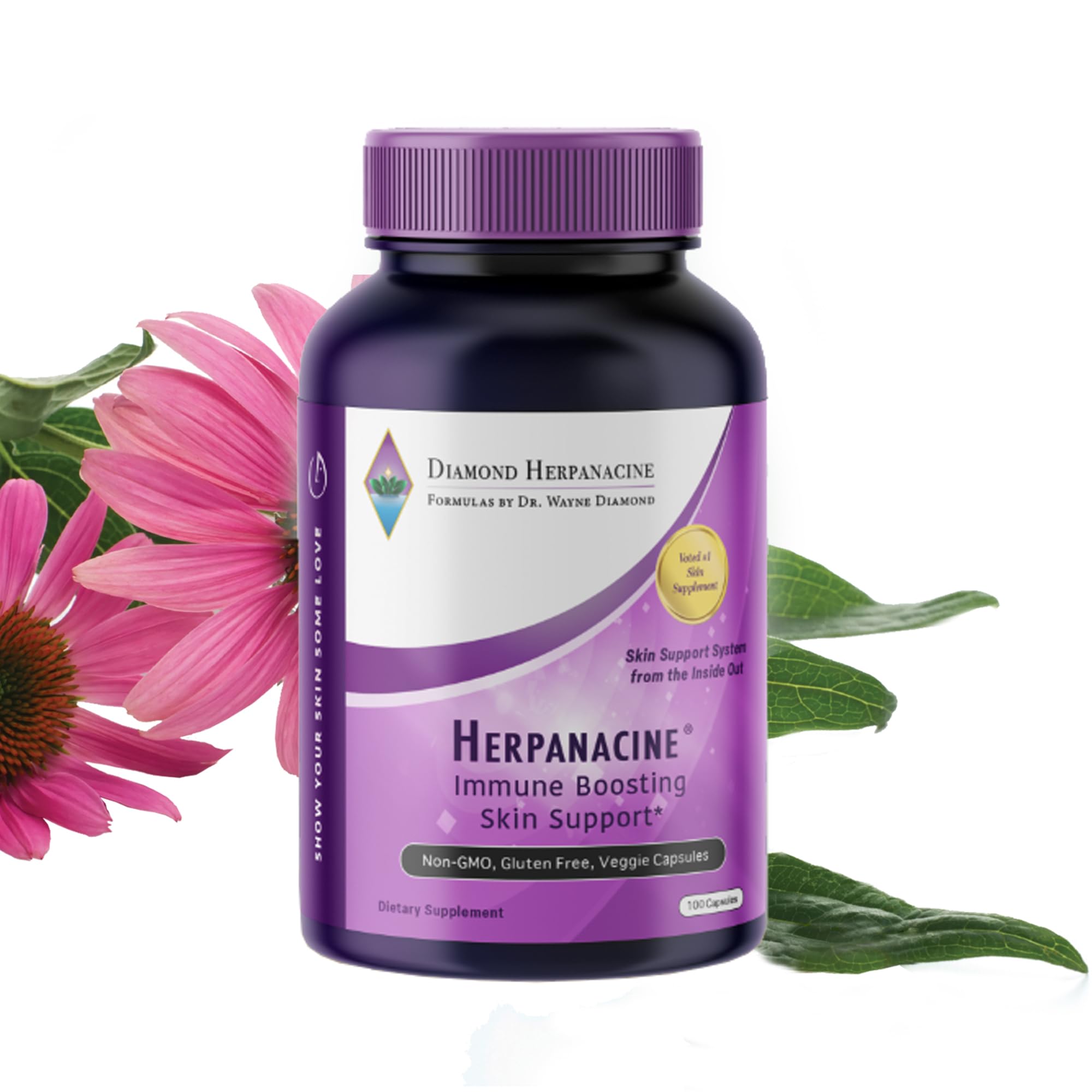 Herpanacine Diamante: cápsulas para piel sana y soporte inmunológico diario.