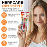 Herpcare aplicación suave para área genital cómodo en piel sensible