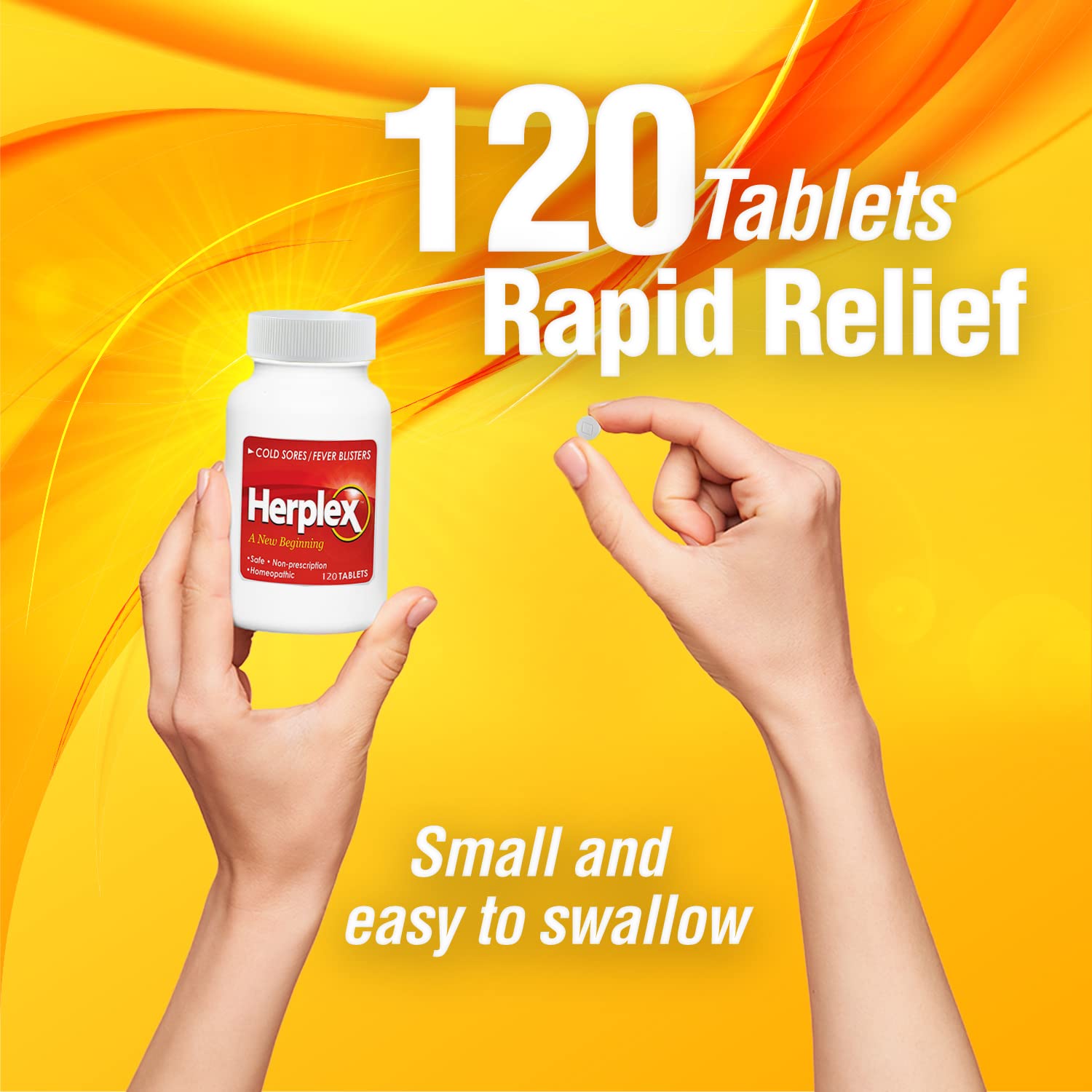 Herplex Premium Tabletas: packaging compacto para llevar en la bolsa.