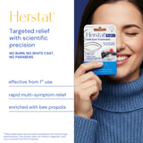 Aplicación en zona afectada con Herstat+ para molestias puntuales.