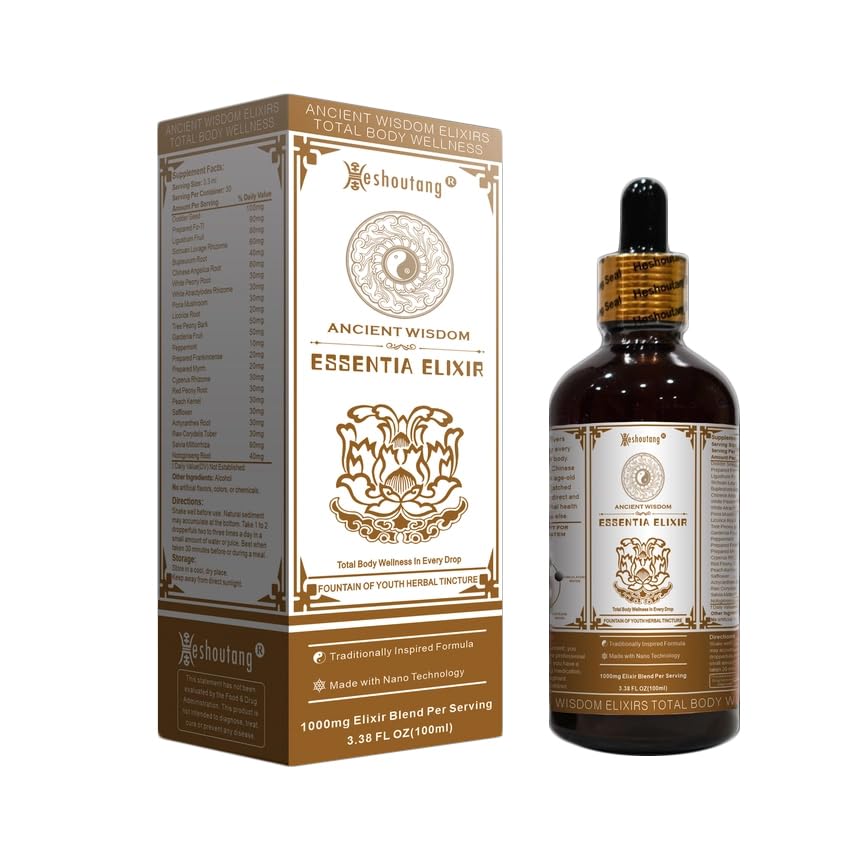 Heshoutang Essentia: botella de tintura de 100 ml para apoyo general