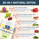 Hesperilyntis Detox Powder mezclándose en vaso con sabor natural.