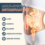 Hesperilyntis Detox Powder volcado en taza para mezclar con agua.