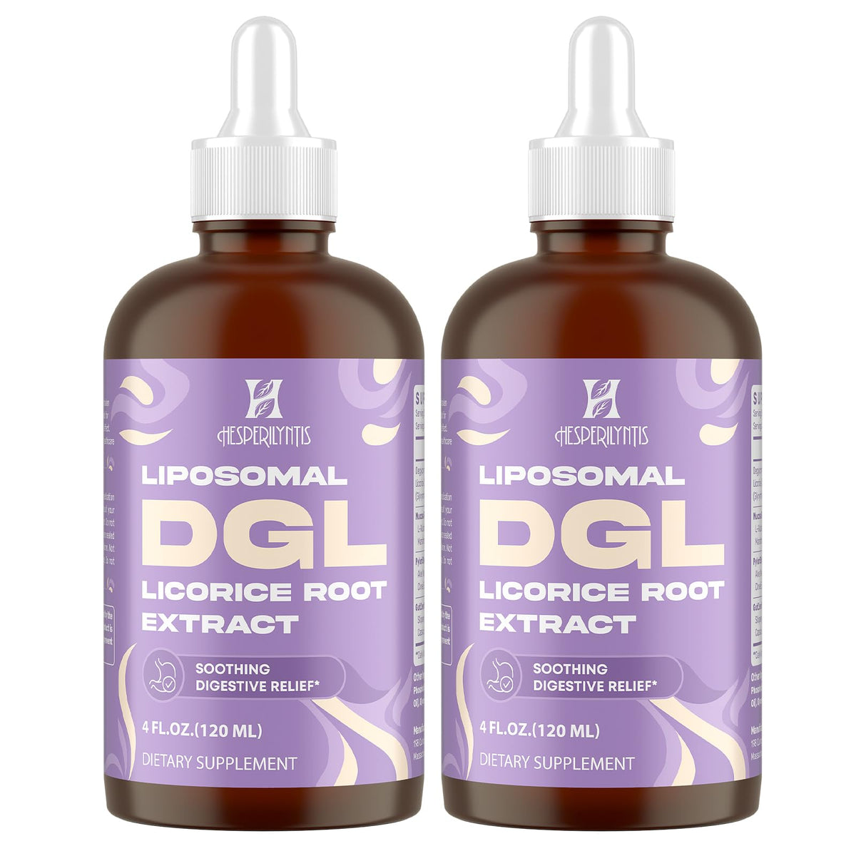 Hesperilyntis Liposomal DGL, gotas sublinguales, absorción rápida para apoyo digestivo diario.