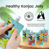 Hethstia Konjac Jelly empaque portátil para llevar, snack práctico