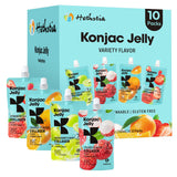 Hethstia Konjac Jelly sabor lichii en bolsa, merienda baja en calorías para llevar
