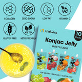 Hethstia Konjac Jelly sabor uva verde en bolsa, opción sin azúcar para merendar