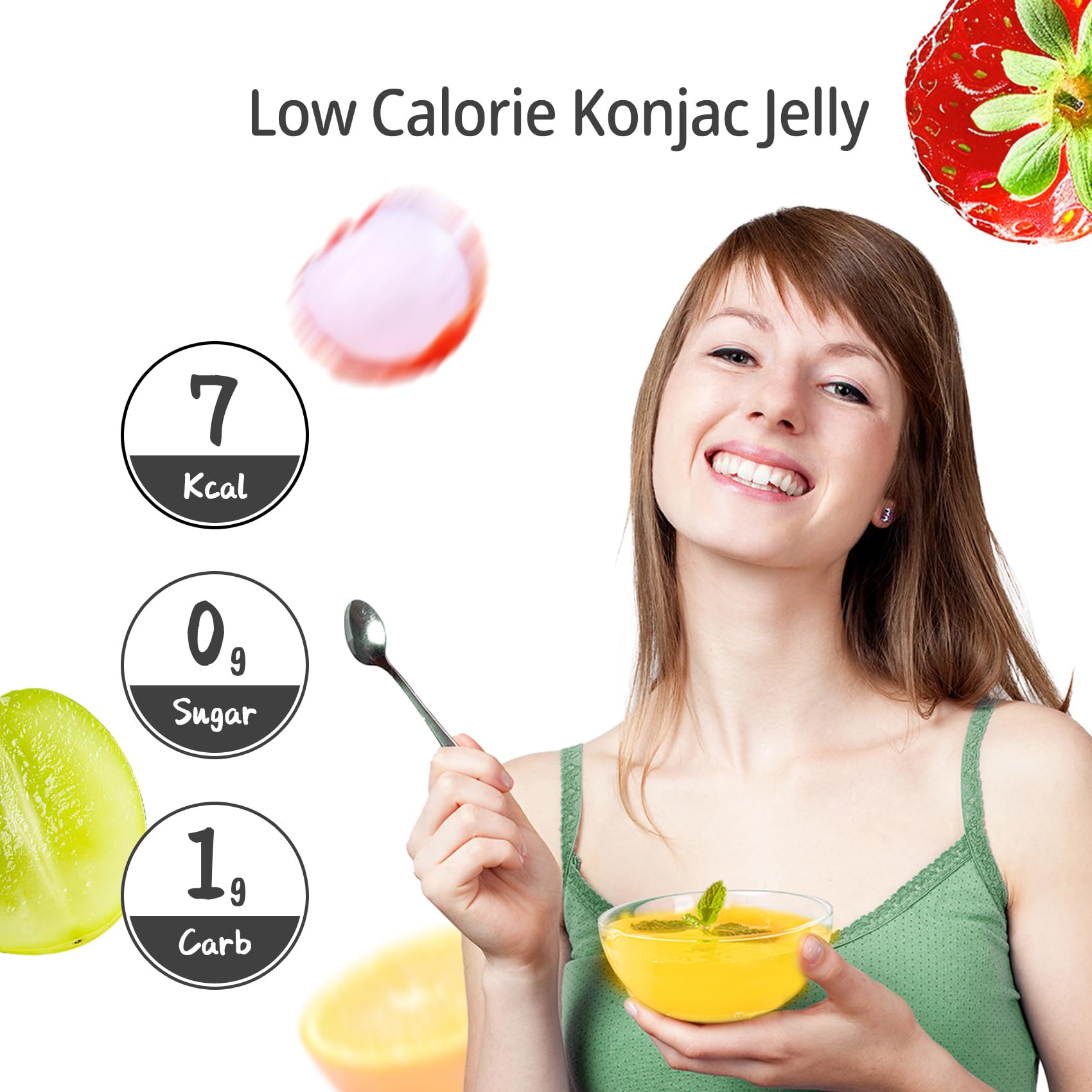 Hethstia Konjac Jelly textura elástica y suave, experiencia sin residuo pegajoso