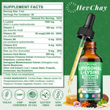 Gota dosificadora de Lisina liposomal HevChay para tomas rápidas.