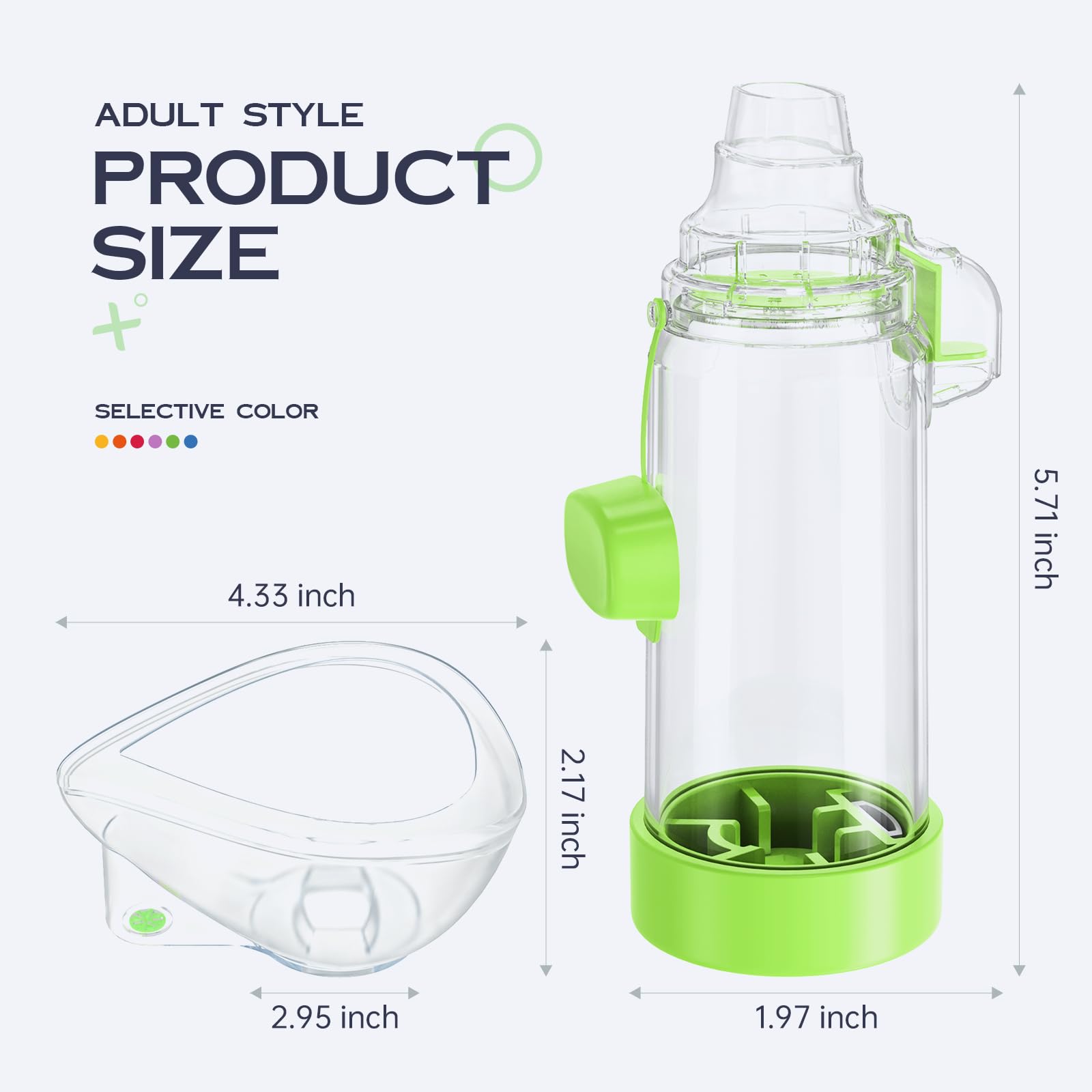Espaciador NessI OTC para adultos con soporte respiratorio confiable