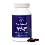 Heyedrate Omega-3: botella de cápsulas para apoyar la salud ocular diaria.