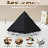 Hguxmcu obsidiana pirámide, equilibrio de chakras y serenidad diaria.