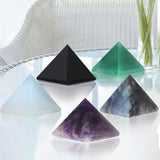 Hguxmcu obsidiana pirámide, diseño Feng Shui para armonizar espacios.