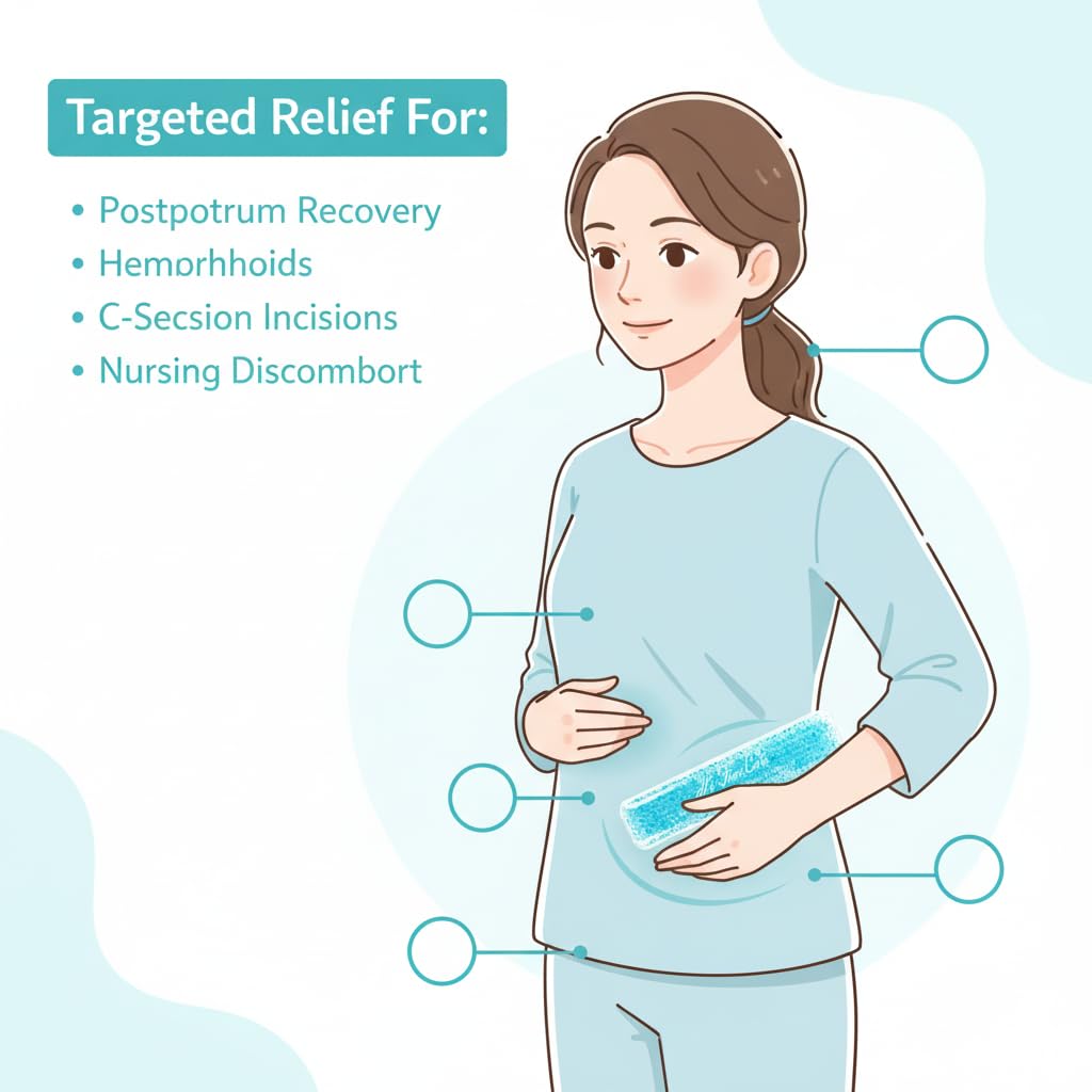 HI FINE CARE - Almohadilla frío-uso doméstico, ideal para recuperación posparto y molestias.