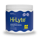 Hi-Lyte K1000 pote electrolitos limón, efectivo para mantener la hidratación diaria.