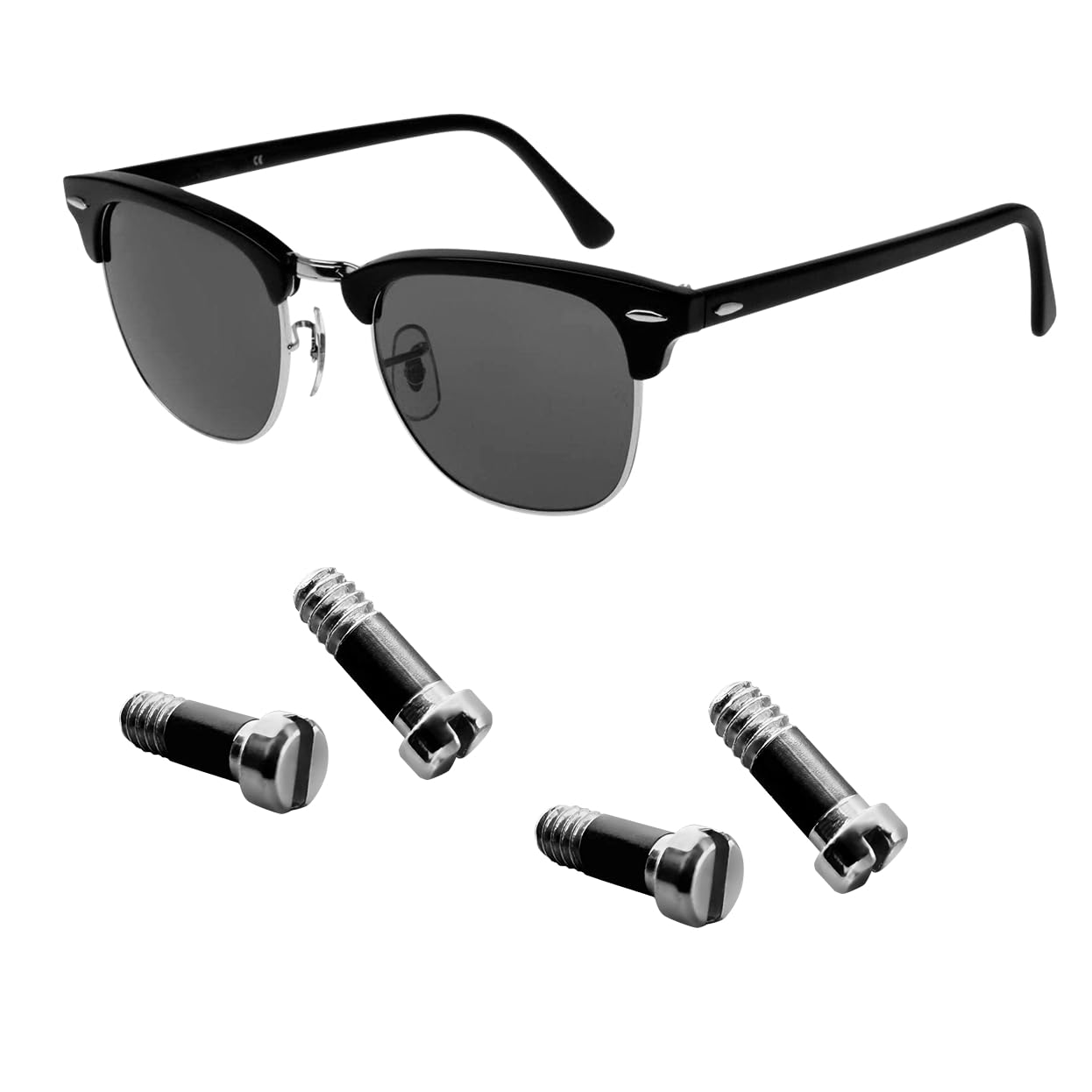 HiCycle2 Ray Ban bisagra patilla en plata para ajuste rápido y fiable