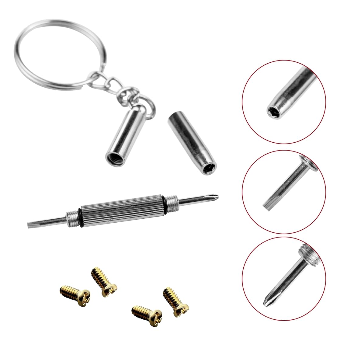 HiCycle2 tornillos para Ray-Ban, enfoque en aros y lentes para reparaciones seguras