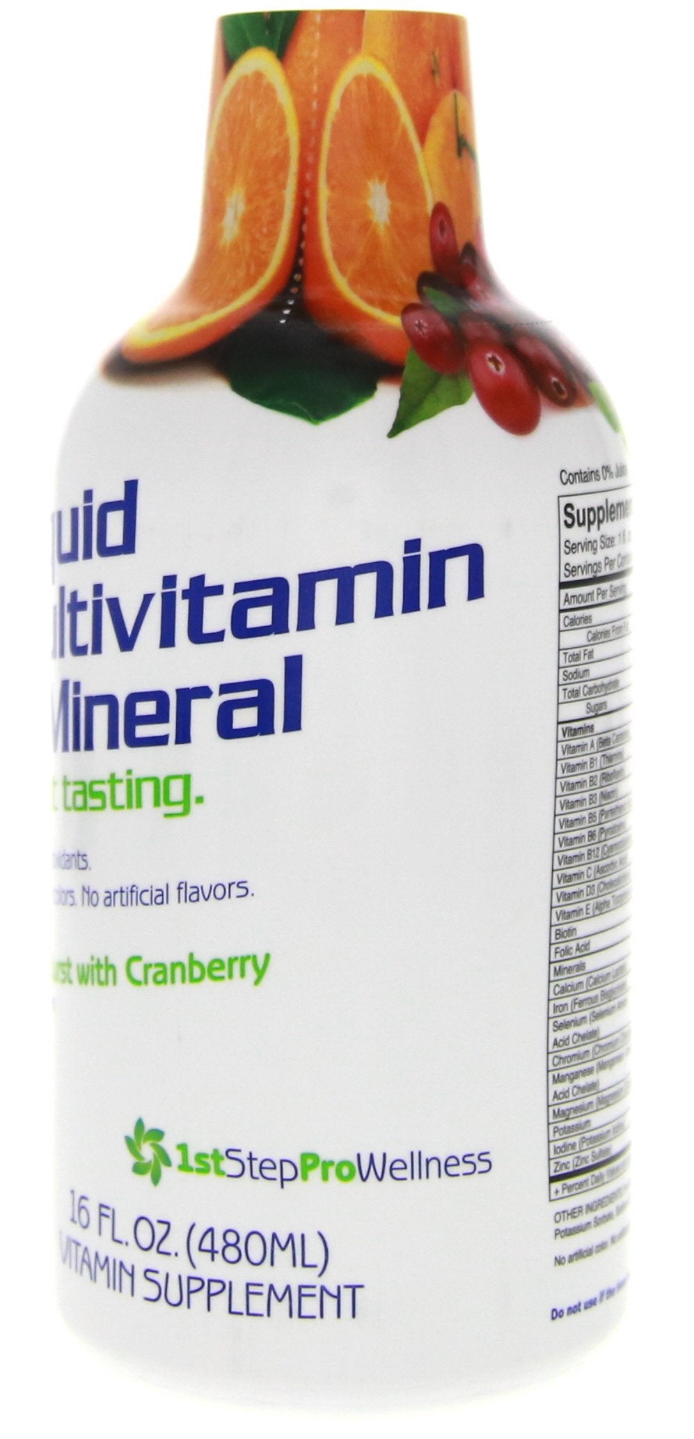 High Performance 1st Step Pro-Wellness, etiqueta citrica clara para identificar el producto.