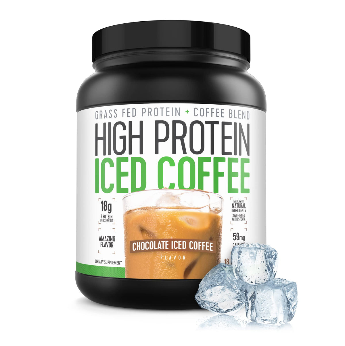 High Protein Coffee muestra una taza llena, ideal para iniciar el día con proteína.