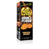High Voltage Detox Doble Flush Tropical Orange: botella, apoyo rápido para el bienestar diario