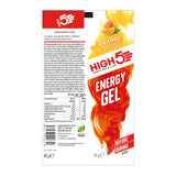 HIGH5 gel energético naranja jugosa sabor naranja para entrenar con energía.