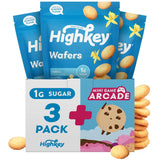 Galletas HIGHKEY vainilla sin gluten listas para compartir como merienda saludable