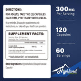 Highland Nutritional Lab etiqueta acido r-lipoico con enfoque antioxidante