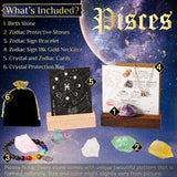 Hihealer Regalo Zodiaco pulsera chakra para equilibrio diario