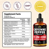 HIIHONE ingredientes pimienta cayena: extractos vegetales clave para la dieta.