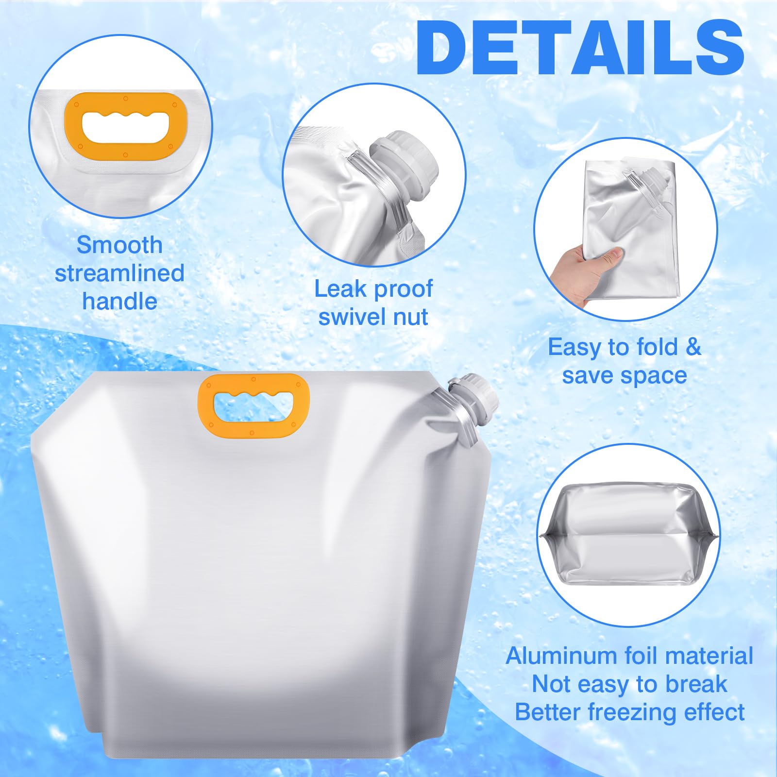 Hiitytin bolsas de hielo portátiles y ligeras para viajes