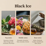 Espacio de trabajo cómodo con hijoc-black-ice y aroma suave.