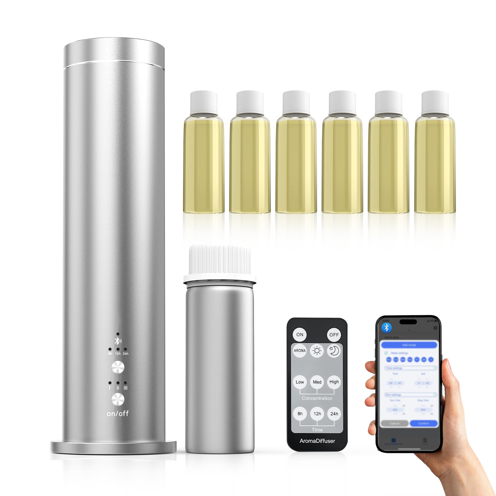 Difusor Hijoc con base para espacios amplios y aroma duradero.