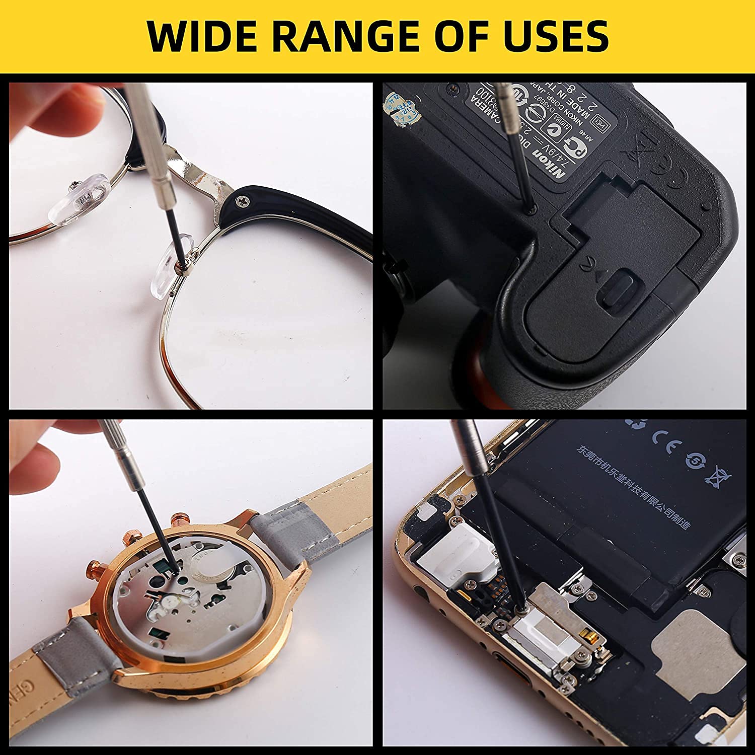HIKETOLIGHT pinzas curvas gafas permiten recoger tornillos pequeños con precisión.