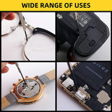 HIKETOLIGHT pinzas curvas gafas permiten recoger tornillos pequeños con precisión.