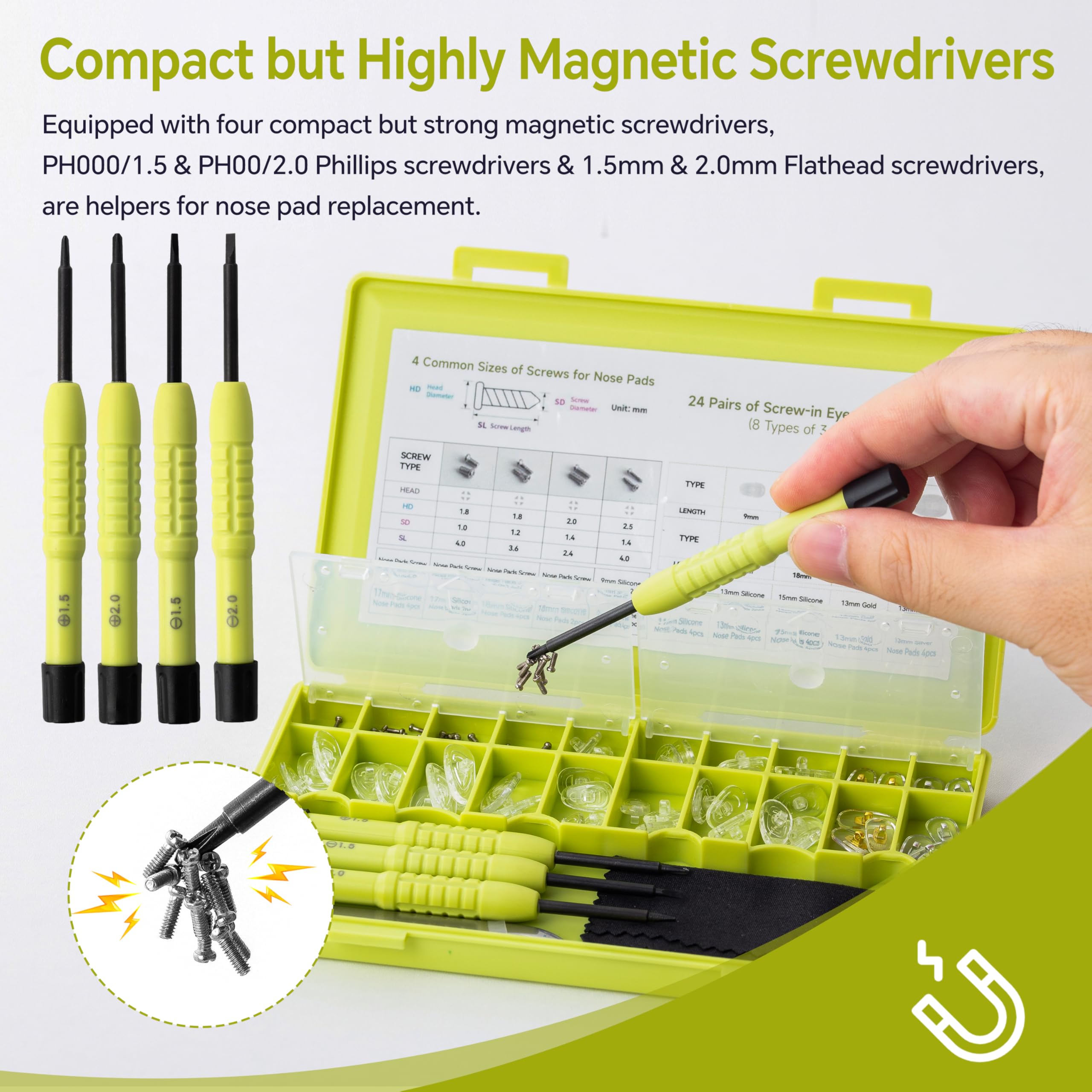 HIKETOLIGHT pinzas curvas para manipular piezas diminutas con precisión.