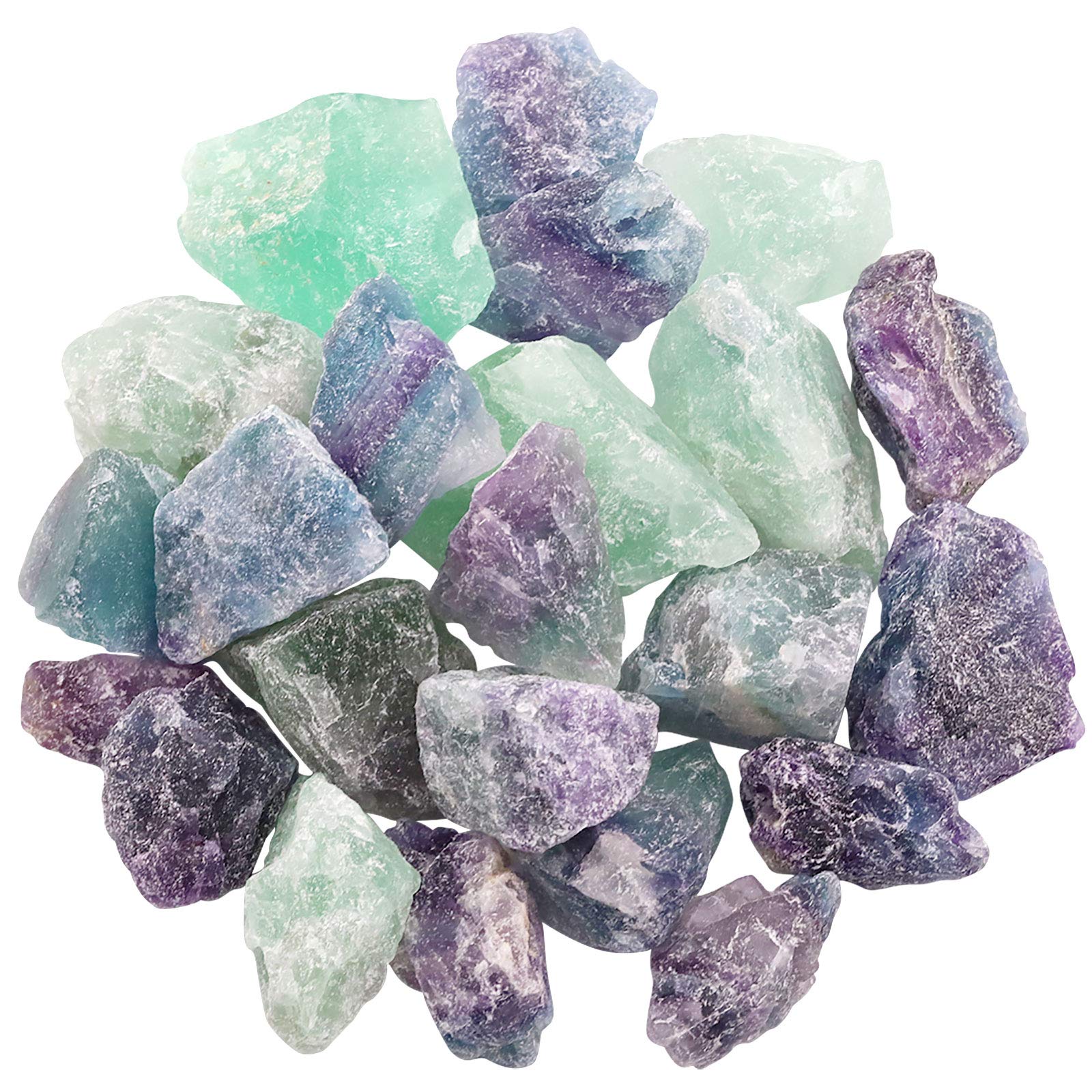Hilitchi fluorita cruda 1lb para cabado y pulido