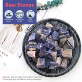 Hilitchi piedra de cuarzo azul con vetas, ideal para tallas y joyería
