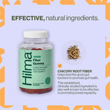 Hilma gominolas con fibra de chicoria 5 g para digestión suave.